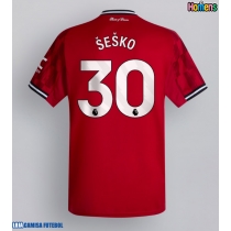Camisa de Futebol Manchester United Benjamin Sesko #30 Equipamento Principal 2025-26 Manga Curta